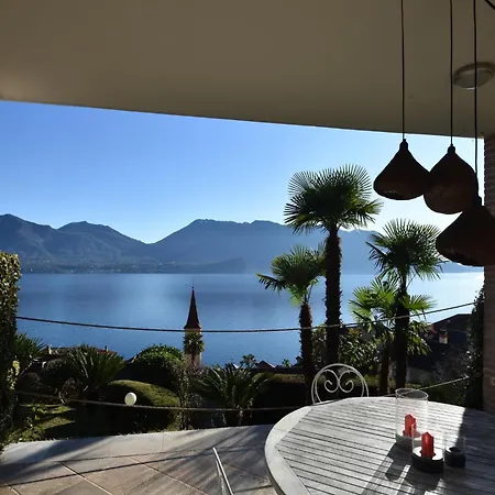 With Panoramic Views For 6 Villa Oggebbio