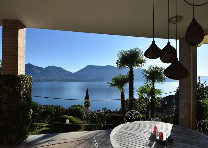 With Panoramic Views For 6 Villa Oggebbio